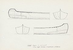 060 Canada - Regioni di nord-ovest - canoe degli Indiani Chipewyan e Atabasca